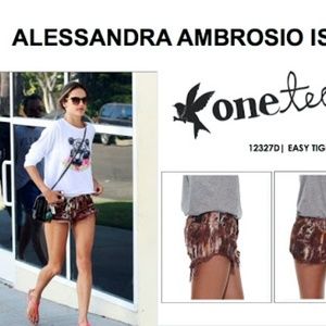 One Teaspoon Leopard print and Black Trash Whores